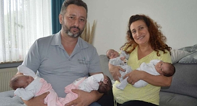 TRABZON'LU AİLENİN DÖRDÜZ SEVİNCİ