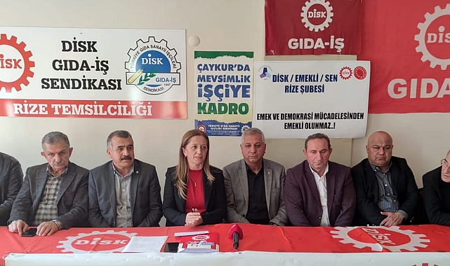 DİSK GENEL BAŞKANI TRABZON'DA