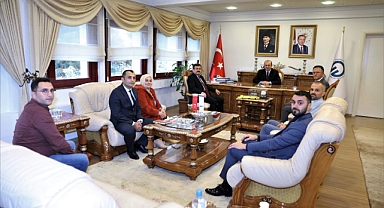 EĞİTİM-BİR-SEN VE MEMUR-SEN’DEN REKTÖR ÇUVALCI’YA ZİYARET