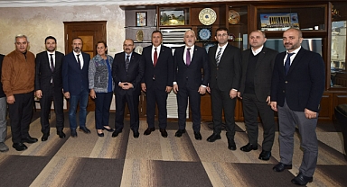 VALİ USTAOĞLU TTSO'YU ZİYARET ETTİ