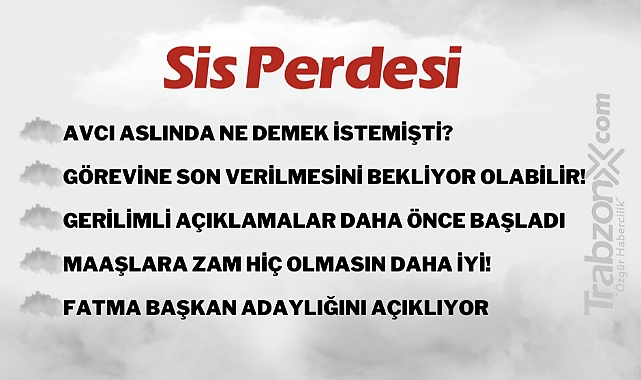 15.01.2023 SİS PERDESİ