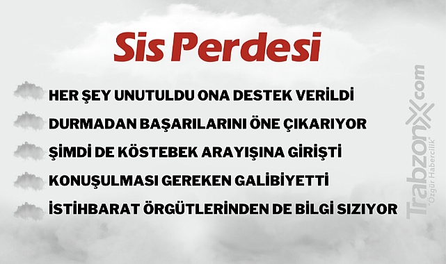 16.01.2023 SİS PERDESİ