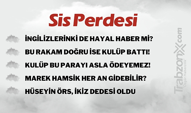 21.01.2023 SİS PERDESİ