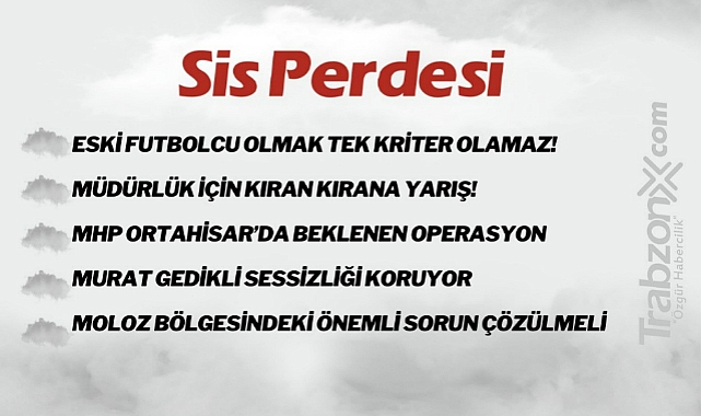 25.01.2023 SİS PERDESİ