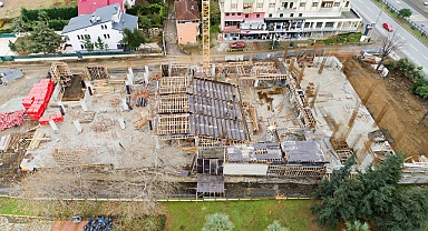 AKÇAABAT KÜLTÜR MERKEZİ İNŞAATI ŞEKİLLENİYOR