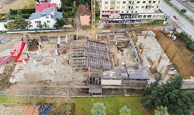 AKÇAABAT KÜLTÜR MERKEZİ İNŞAATI ŞEKİLLENİYOR