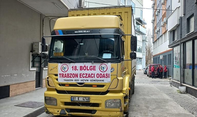 18. BÖLGE TRABZON ECZACILAR ODASI’NIN İLAÇLARI MALATYA’YA ULAŞTI