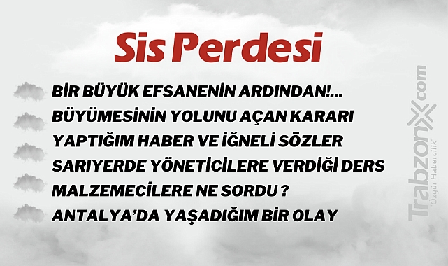 20.03.2023 SİS PERDESİ