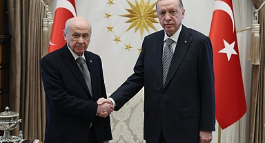 ERDOĞAN, MHP LİDERİ BAHÇELİ'YLE GÖRÜŞTÜ