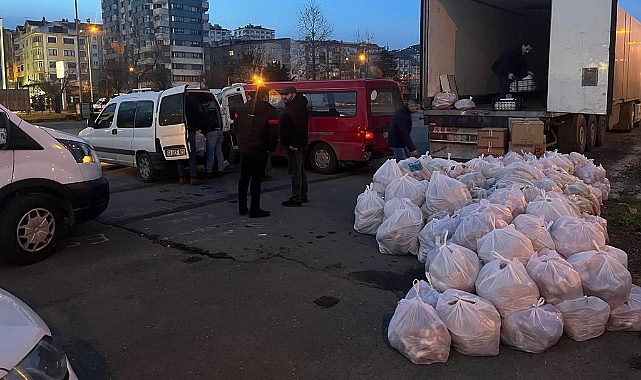 TRABZON FIRINCILAR ODASI DEPREM BÖLGESİNE 42 BİN EKMEK GÖNDERDİ 
