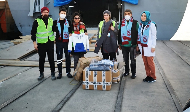 TRABZONSPOR MONTLARI İHTİYAÇ SAHİPLARİNE DAĞITILIYOR