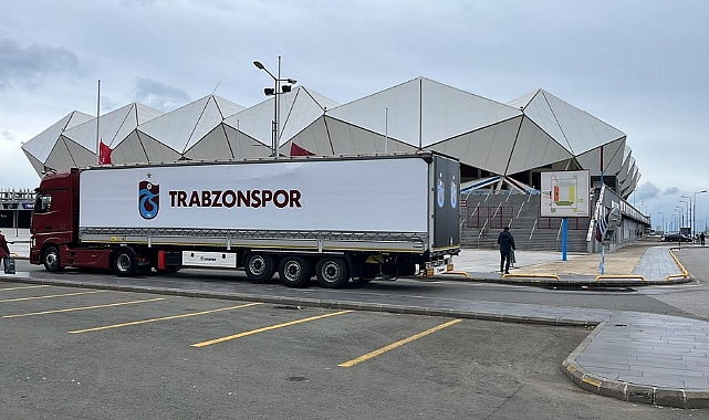 TRABZONSPOR YARDIM TIRLARI YOLA ÇIKTI