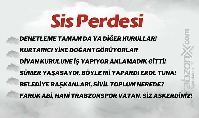 19.03.2023 SİS PERDESİ