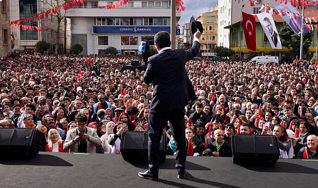 ISPARTA İMAMOĞLU’NU BAĞRINA BASTI