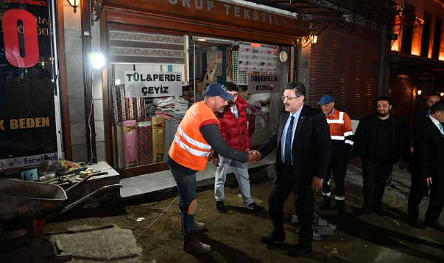 TARİHİ KEMERALTI SOKAK YENİLENİYOR