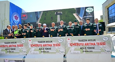 TRABZON’DA DEV  İÇME SUYU TESİSİ AÇILDI