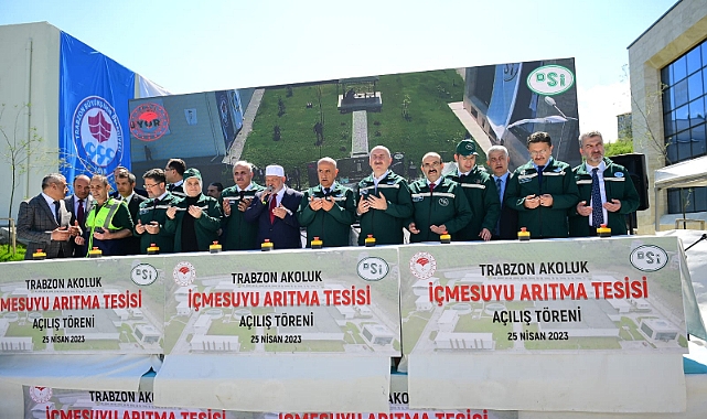 TRABZON’DA DEV  İÇME SUYU TESİSİ AÇILDI