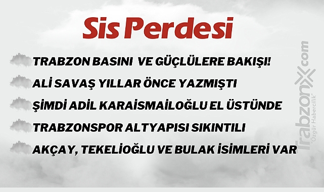 26.05.2023 SİS PERDESİ
