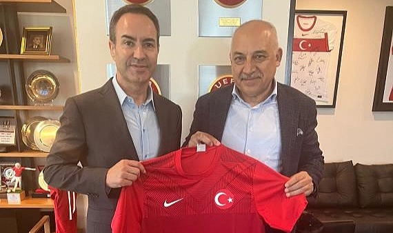 BRAGA BAŞKANI ANTONİO SALVADOR, TFF'Yİ ZİYARET ETTİ
