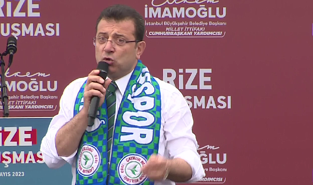 EKREM İMAMOĞLU RİZE'DE VATANDAŞLARA SESLENDİ