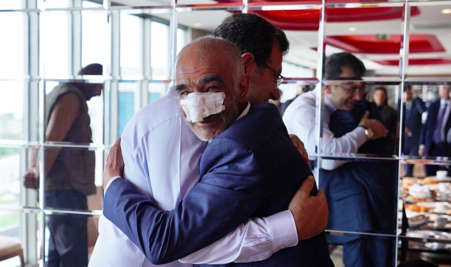 İMAMOĞLU ERZURUM MİTİNGİNDEKİ YARALILARLA BULUŞTU