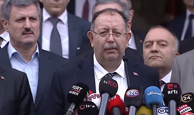 YSK BAŞKANI: SANDIKLARIN YÜZDE 69.12'Sİ SİSTEME GİRİLDİ