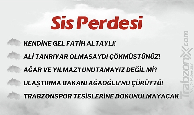 28.06.2023 SİS PERDESİ