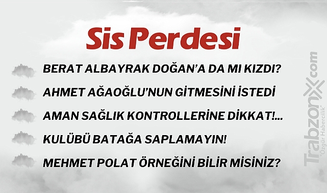 29.06.2023 SİS PERDESİ
