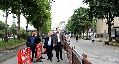 AKÇAABAT’TA ATATÜRK BULVARI YENİDEN ŞEKİLLENİYOR