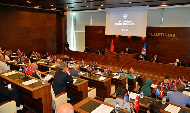 BÜYÜKŞEHİR BELEDİYE MECLİSİ HAZİRAN AYI İLK TOPLANTISI YAPILDI