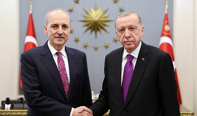 CUMHURBAŞKANI ERDOĞAN, TBMM BAŞKANI SEÇİLEN KURTULMUŞ'U KUTLADI