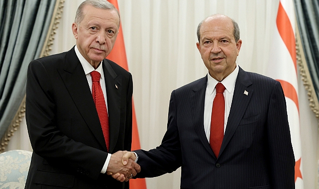 SEÇİM SONRASI İLK YURT DIŞI ZİYARETİ: ERDOĞAN, KUZEY KIBRIS'TA