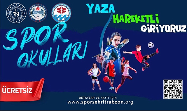 TRABZON'DA YAZ SPOR OKULLARI BAŞLIYOR
