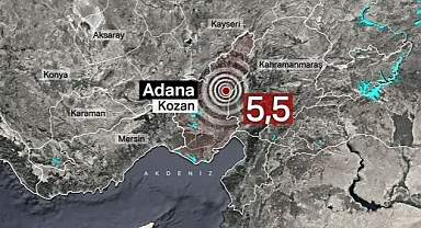 ADANA'DA 5,5 BÜYÜKLÜĞÜNDE DEPREM