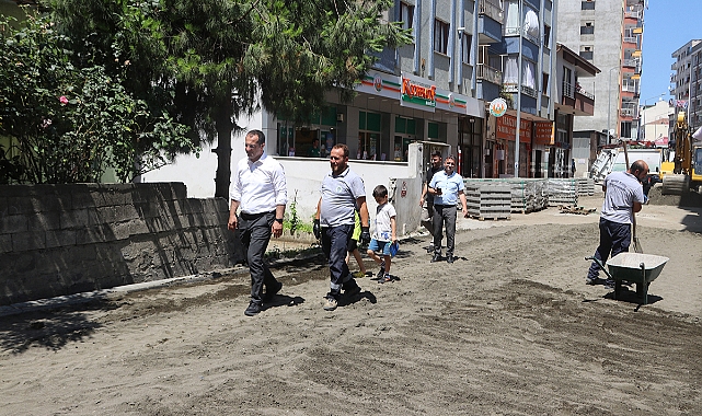 AKÇAABAT'TA HER YERDE ÇALIŞMA VAR