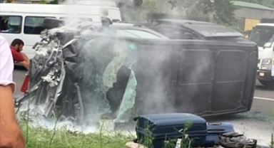 TRABZON'DAKİ KAZADA FACİADAN DÖNÜLDÜ!