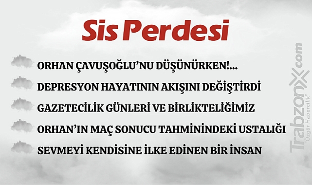28.08.2023 SİS PERDESİ