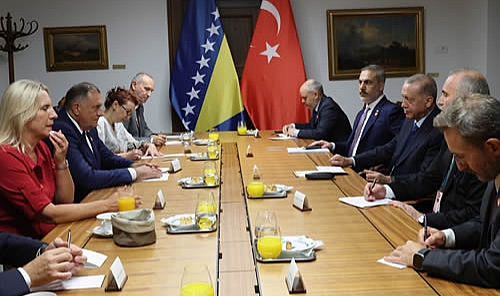 CUMHURBAŞKANI ERDOĞAN, BOSNA HERSEK HEYETİNİ KABUL ETTİ