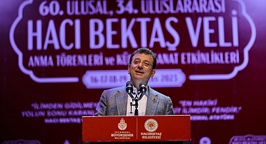 İMAMOĞLU: HACI BEKTAŞ-I VELİ ANMA TÖRENLERİNDE KONUŞTU