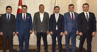  KAYMAKAMLARDAN BAŞKAN ÇELEBİ'YE VEDA ZİYARETİ