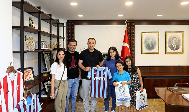 TRABZON BİRİNCİSİNDEN BAŞKAN EKİM’E ZİYARET