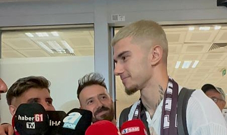 BERAT ÖZDEMİR TRABZON'A GELDİ