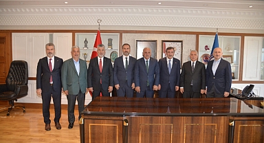 CUMHURBAŞKANI YARDIMCISI YILMAZ BÜYÜKŞEHİR’İ ZİYARET ETTİ