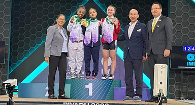 HALTERCİ CANSU BEKTAŞ DÜNYA ÜÇÜNCÜSÜ OLDU