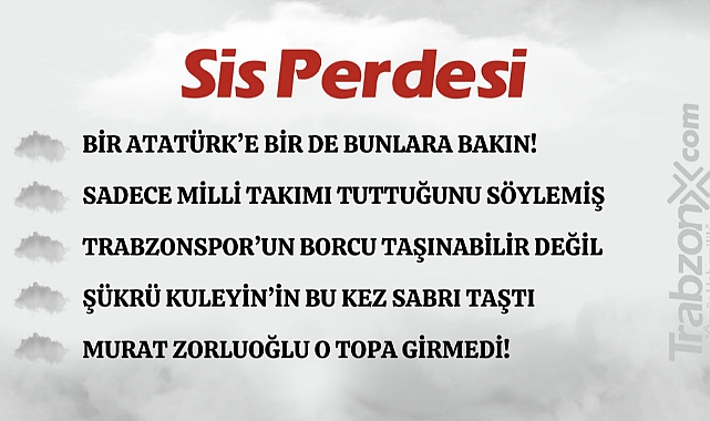 30.10.2023 SİS PERDESİ
