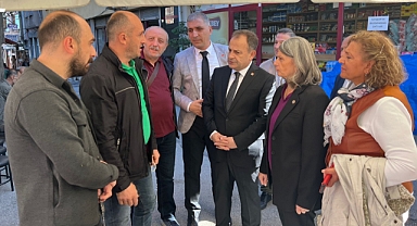 CHP ORTAHİSAR'DA SAHAYA İNDİ