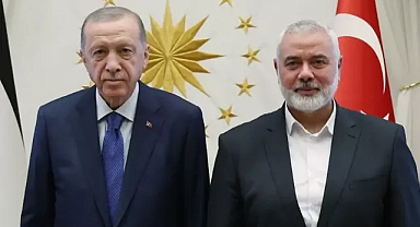 CUMHURBAŞKANI ERDOĞAN, HAMAS LİDERİ HANİYE İLE GÖRÜŞTÜ