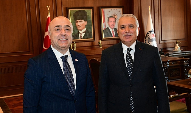 MZVANADZE, VALİ AZİZ YILDIRIM'I ZİYARET ETTİ