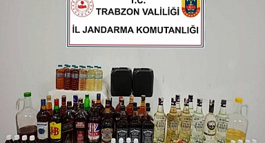 TRABZON’DA JANDARMADAN SAHTE ALKOL OPERASYONU!