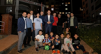 BAŞKAN EKİM SİTE SAKİNLERİYLE BİR ARAYA GELDİ